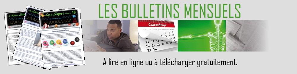 Carrousel bulletins mensuels vert